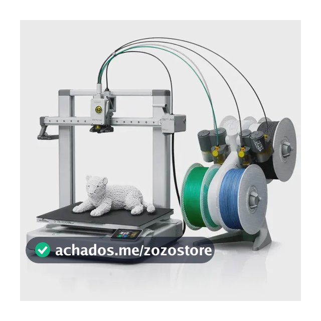 Impressora 3d Bambu Lab A1 Combo Com Ams Lite Até 4 Cores Área 256x256x256mm Multicor Fdm