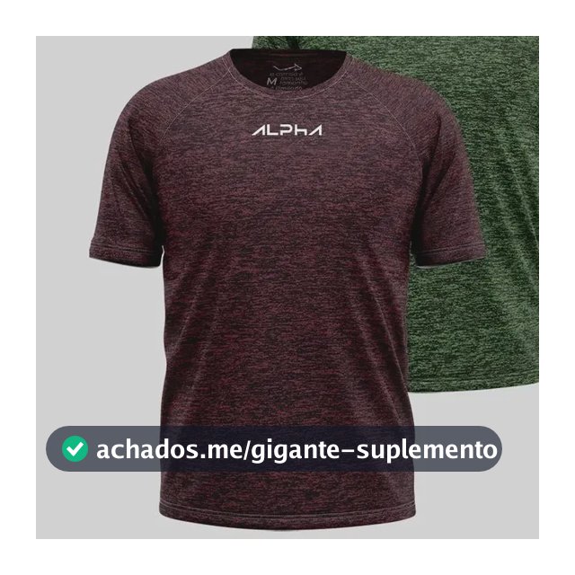 Kit 2 Camisetas New Fluid Masculina Dry Alpha