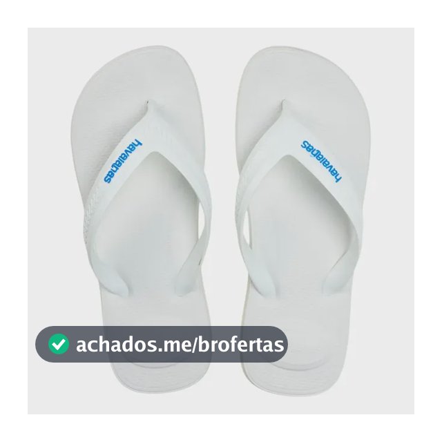 Chinelo Top Max Comfort Havaianas Branco Liso 39/40
