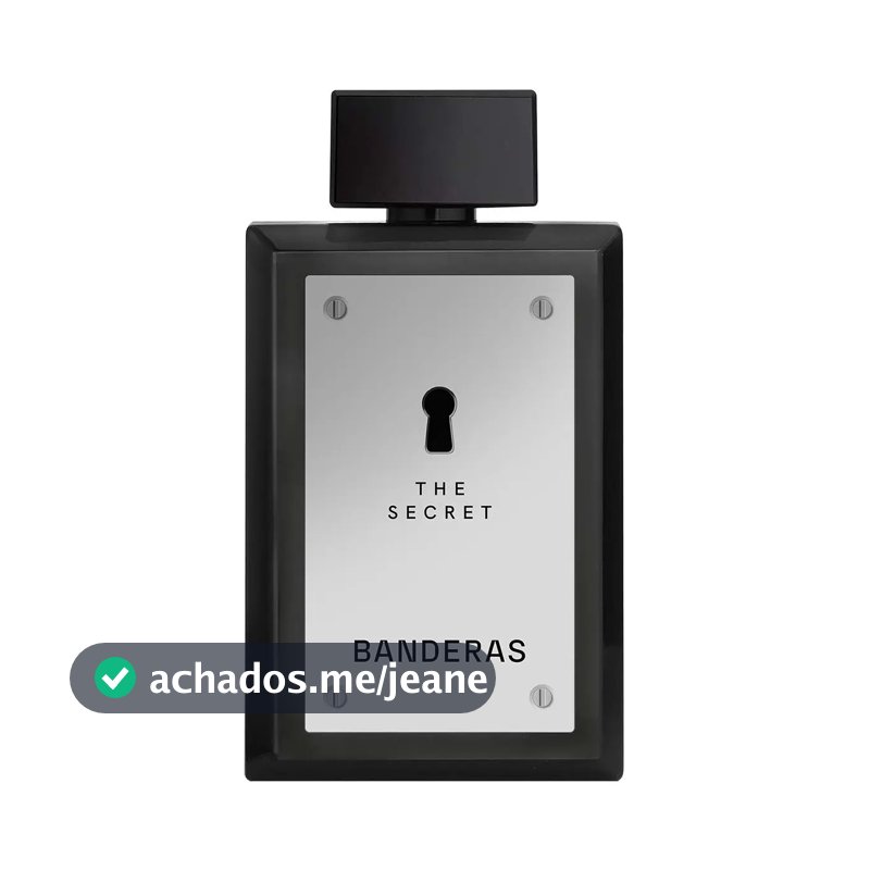 Perfume Masculino Banderas The Secret EDT 200 ml - Oriental Especiado Fresco - Perfume importado masculino de Banderas, expressa masculinidade e sensualidade.