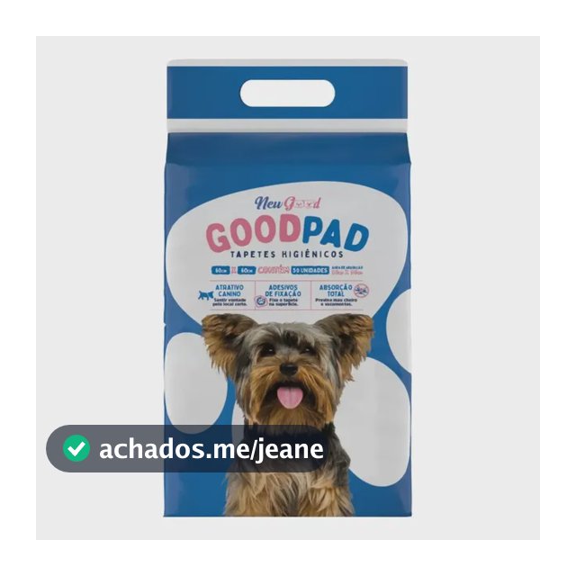 Tapete Hig Good Pad P/ Cães E Gatos 60x60cm Com 50 Unidades