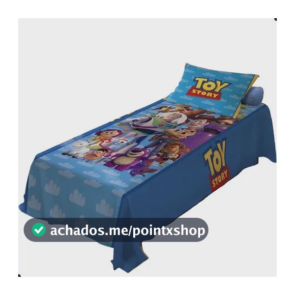 Jogo Lençol + Fronha Temático Infantil Modelos Toy Story