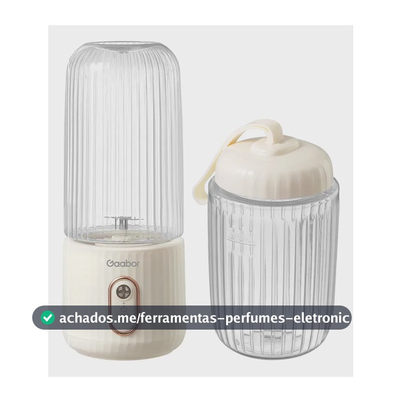 Liquidificador Portátil Pocket Usb 350ml+280ml Branco Bivolt