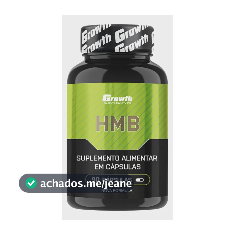 Hmb 90 Cápsulas Growth Supplements Sem Sabor