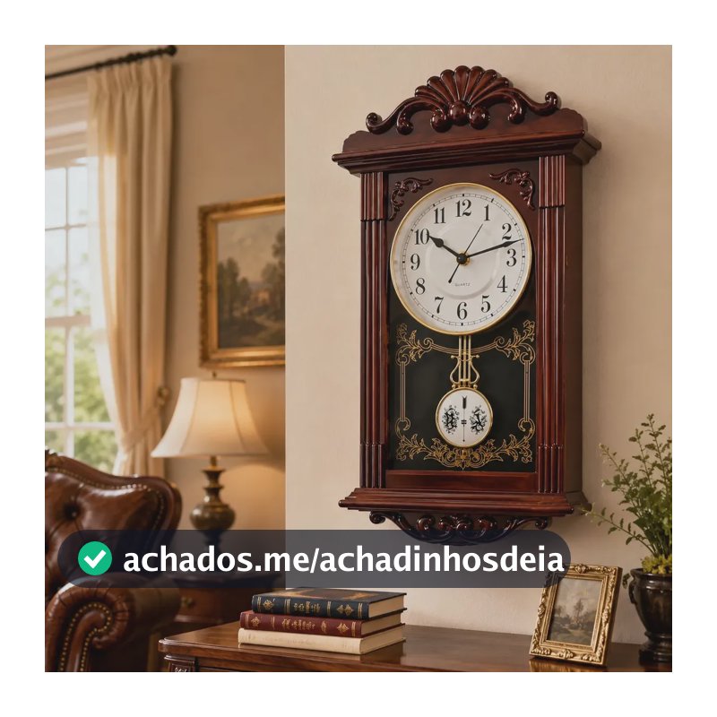 Relógio Retrô Vintage Clássico Para Decoração Casa Home Luxo