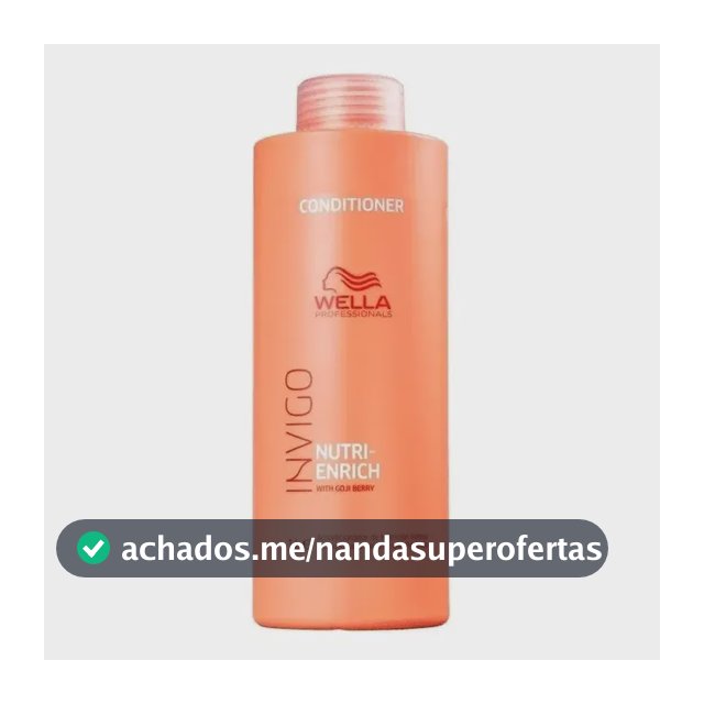 Condicionador Wella Invigo Nutri-Enrich para Cabelos Secos e Tratados 1 Litro