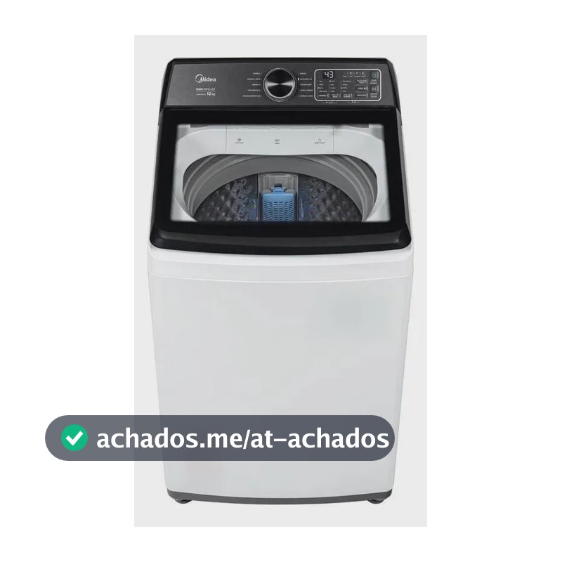 Lavadora De Roupas Midea 12kg Wave Impeller Mav04w120/wkbr0 Branco