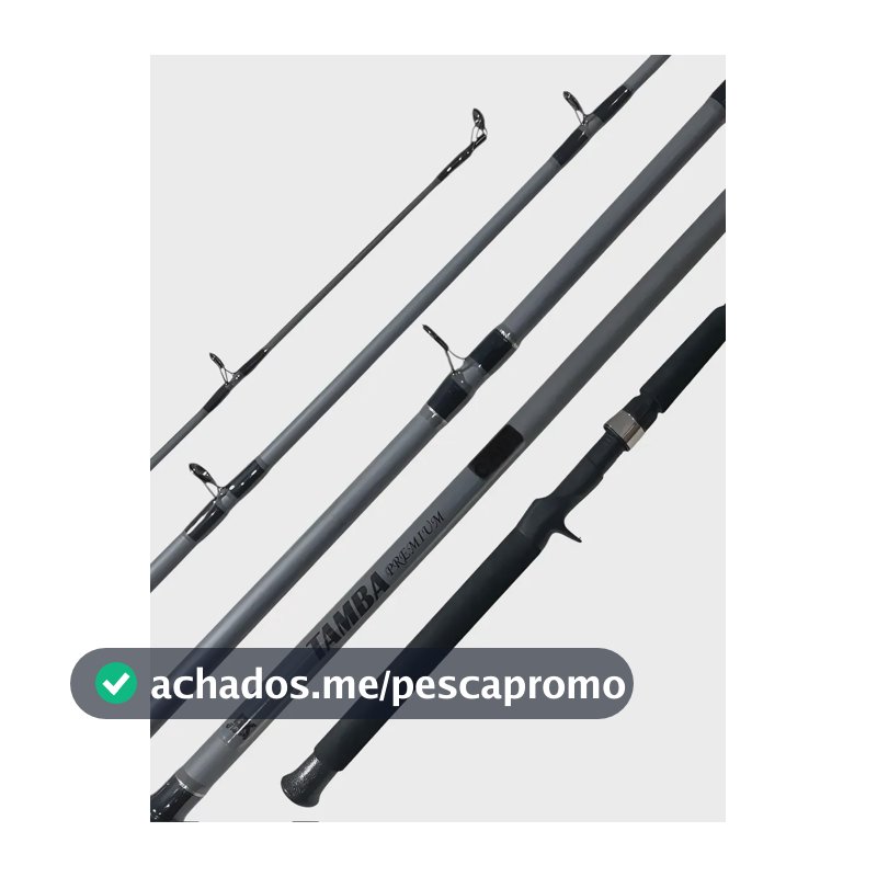 Vara Bk Tamba Premium  30-60lbs 2p Carretilha Pesqueiro Cinza