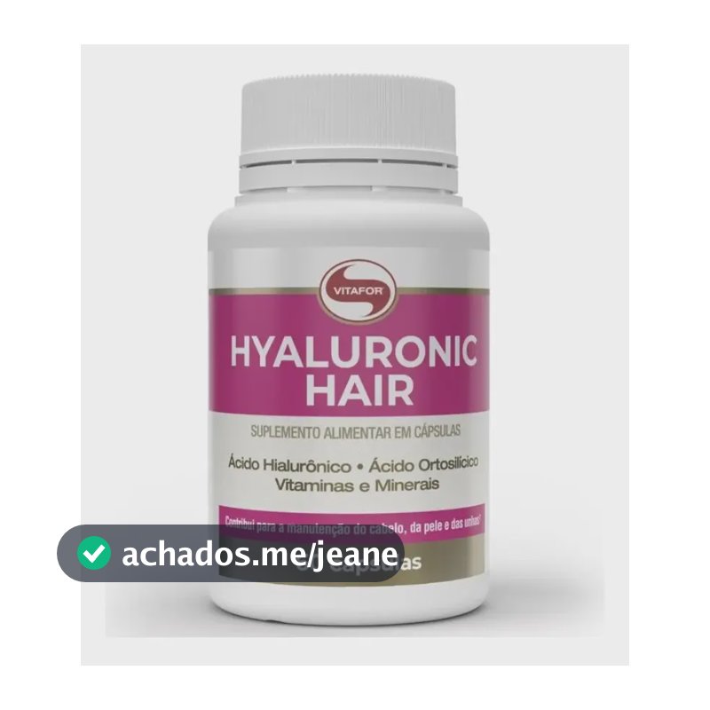 Hyaluronic Hair 60 Cápsulas Vitafor