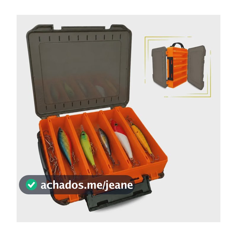 Maleta De Pesca Caixa Organizadora Para Iscas Artificiais