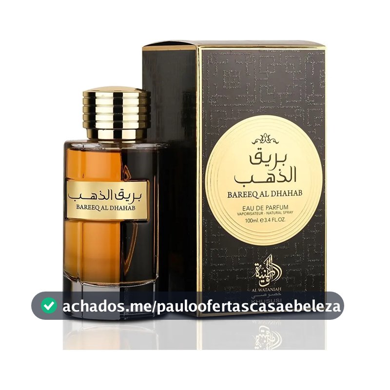 Bareeq Al Dhahab Al Wataniah Perfume Árabe 100ml Eau De Parfum