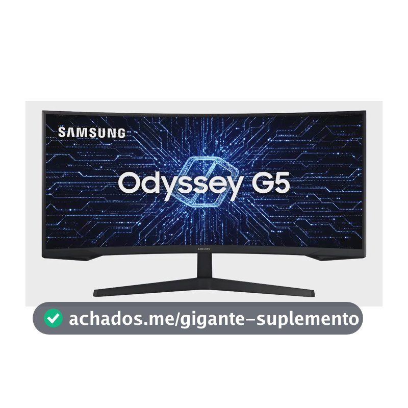 Monitor Gamer Samsung Odyssey G5 34  Uwqhd Preto 127/220v