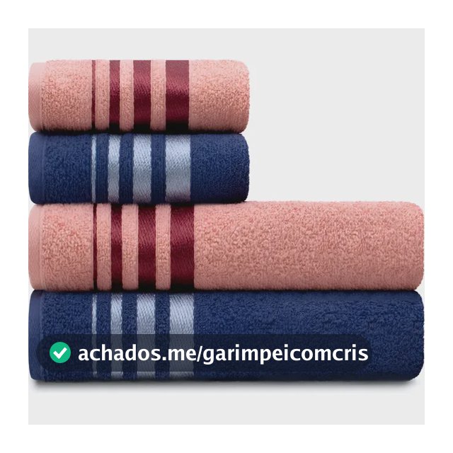 Jogo Toalhas De Algodão 4 Banho E Rosto Rosa E Azul Karsten