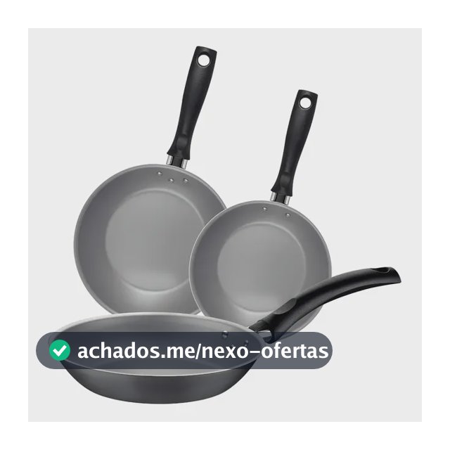 Jogo De Frigideiras Turim 3 Peças Chumbo Tramontina