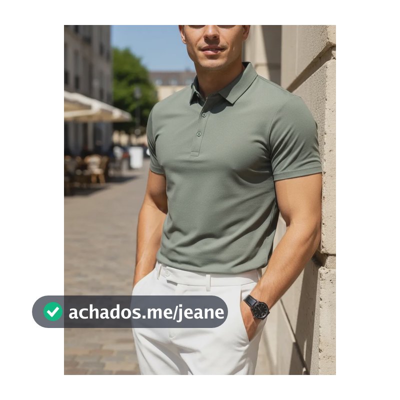 Camisa Camiseta Gola Polo Tecnológica Poliamida Alto Padrão Verde G