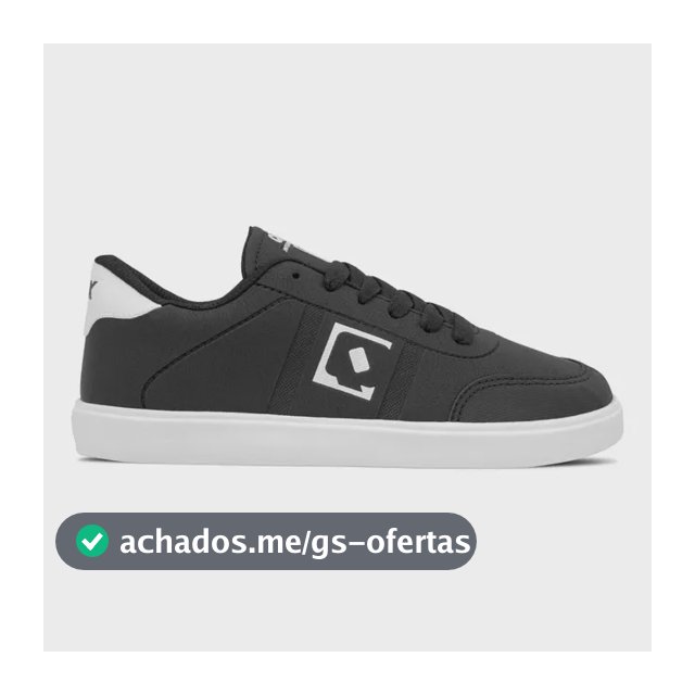 Tênis Qix City Preto Braco Original