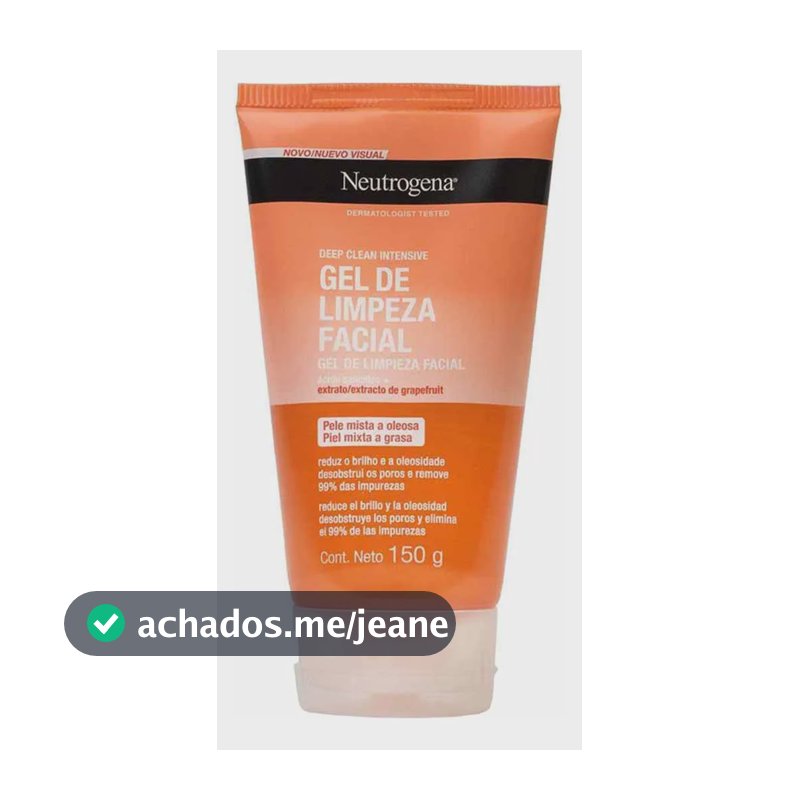 Sabonete Facial Neutrogena Deep Clean Gel Grapefruit Oleosa Dia
