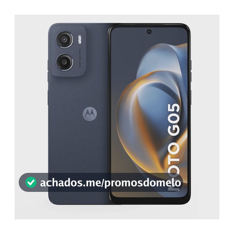 Smartphone Motorola Moto G05 256gb 4gb Ram e Camera 50mp Grafite