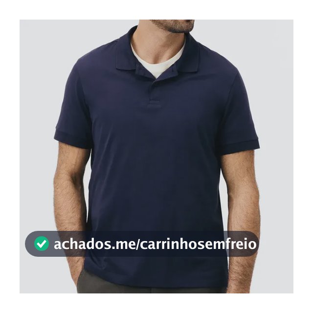 Camisa Polo Masculina Algodão Pima Modelagem Regular Hering