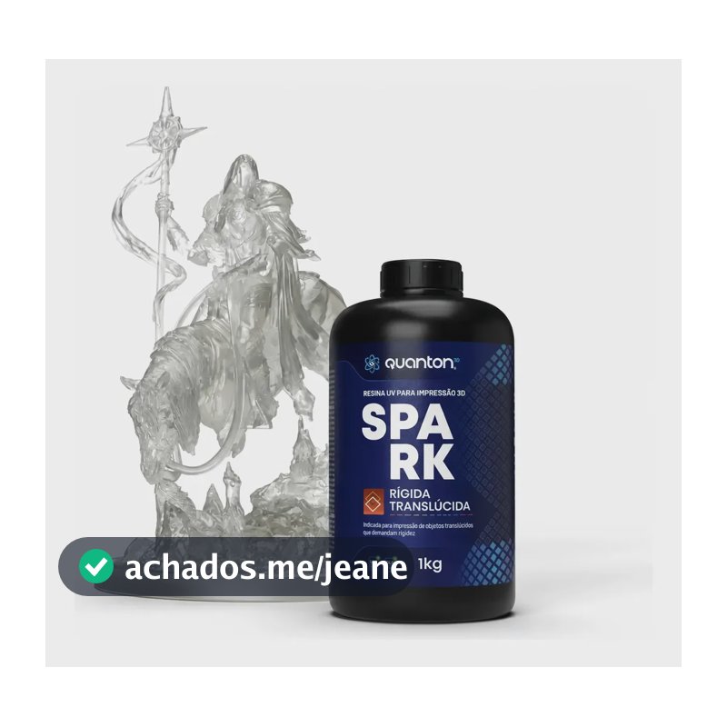 Resina Quanton Spark Clear 1kg Translucida