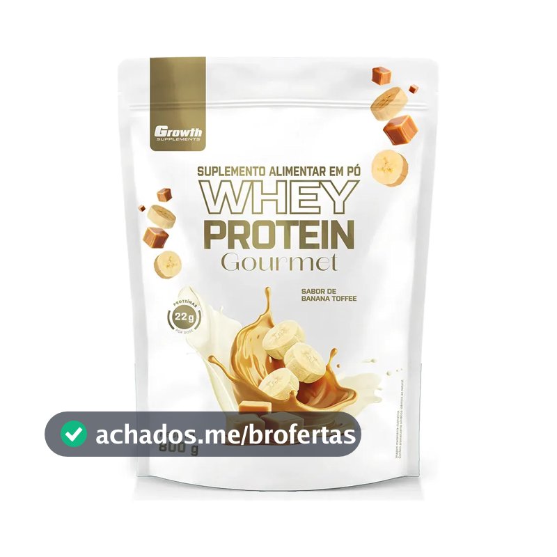 Whey Protein Gourmet 800g Growth Supplements - Banana Toffee Banana Toffee