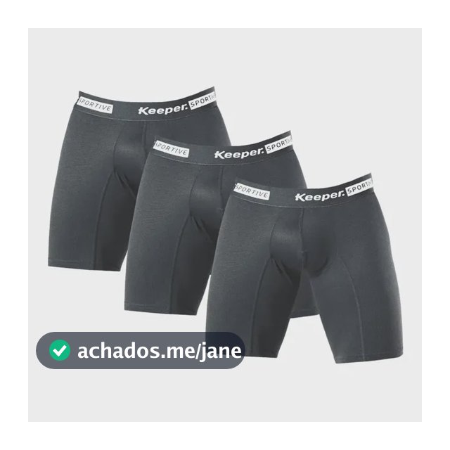 Kit 3 Cuecas Longleg Anti Assadura Masculina Shorts Esportes