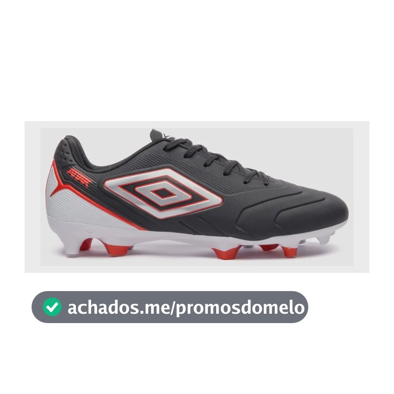 Chuteira Campo Masculina E Feminina Attak Iii Umbro Preto/branco/cinza 41 Br