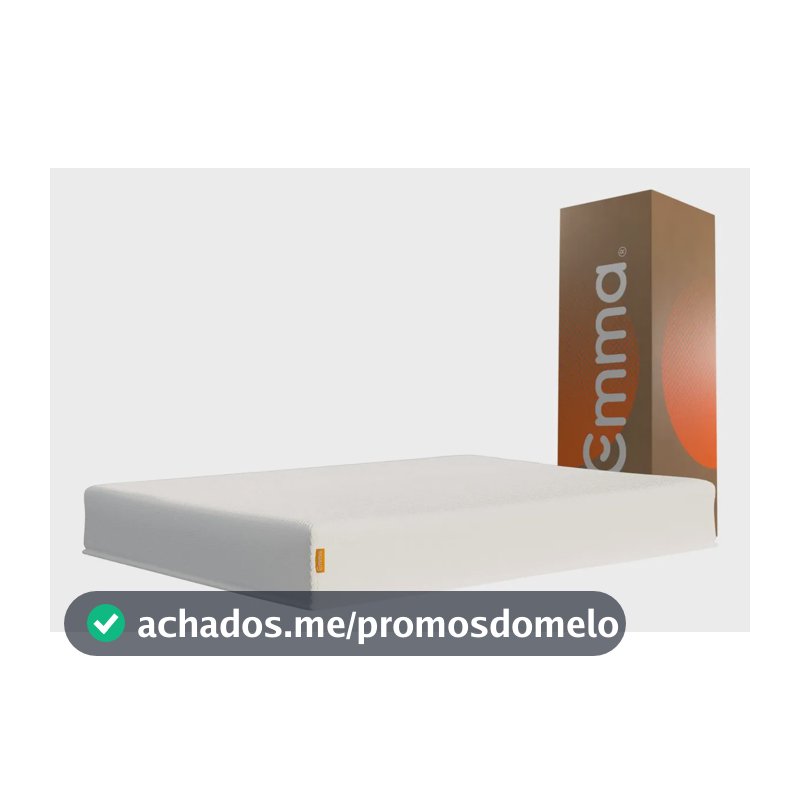 Colchão Casal Emma Basics 17 – 138x188cm - Espuma D28 17cm com Tecnologia Alemã, Embalado à Vácuo, Firmeza Ideal, Suporte Confortável