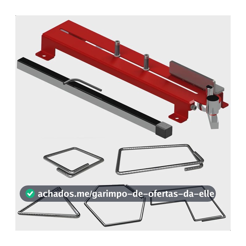 Dobradeira Manual para Estribo 3/8 10 mm Onna - Máquina Ferramenta para Dobra de Vergalhão e Arames