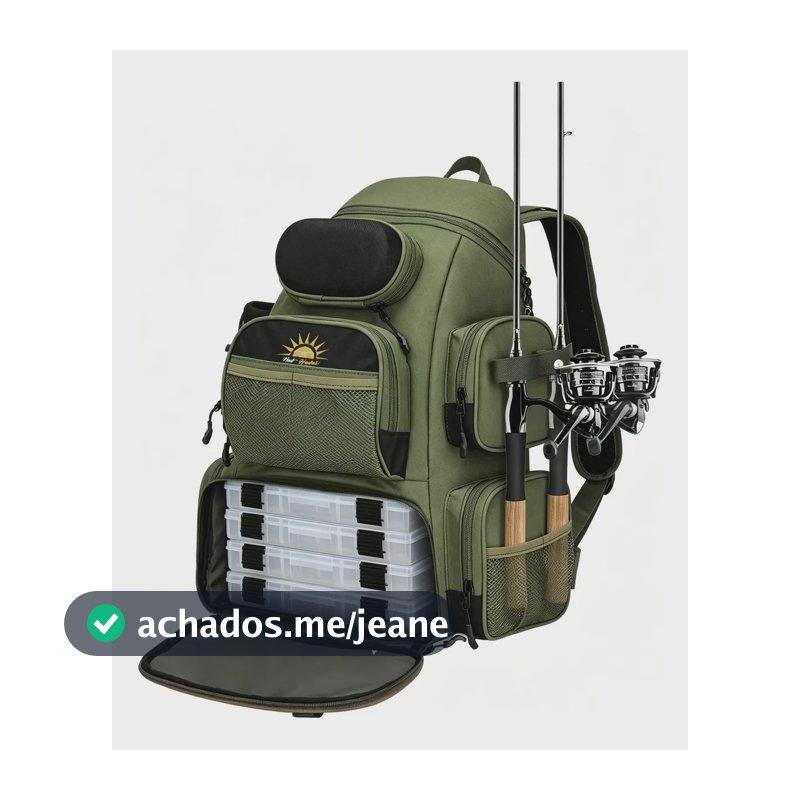 New Hawaii Bolsa Pesca Mochila 55l Mochila De Viagem Impermeável Resistente Compartimentos Para Equipamento Verde