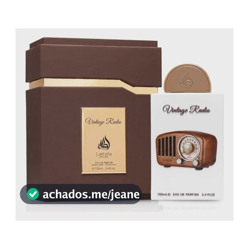 Perfume Vintage Radio Lattafa 100 Ml Masculino