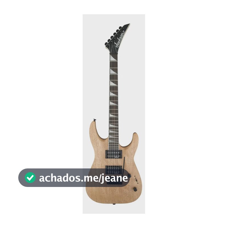 Guitarra elétrica Jackson JS Series JS22 DKA dinky de adoro o nascimento 2018 natural oil glitter com diapasão de amaranto