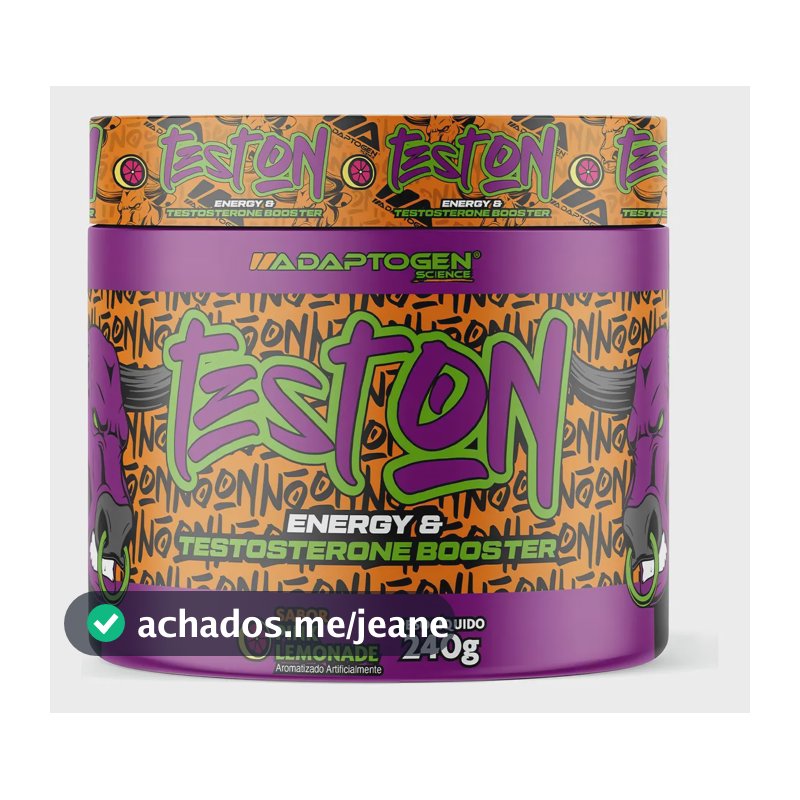 Test On Adaptogen Pré Treino 240g + Energia E Testosterona Sabor Pink Lemonade