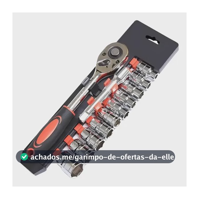 Chave Catraca 1/2 Jogo Soquete 8 A 24mm 12 Peças Reversivel