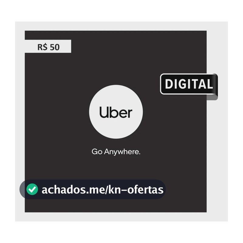 Uber Gift Card R$50 (Digital)