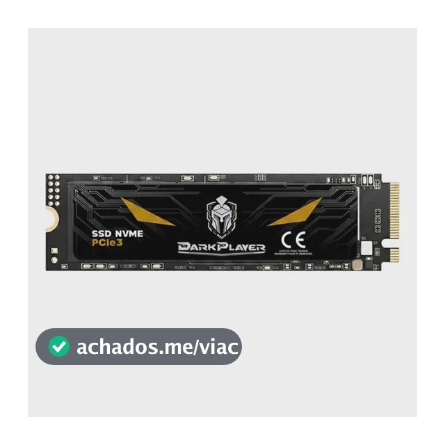 Ssd 1tb Nvme Gen 3 Darkplayer Pro Gamer Alta Performance Preto