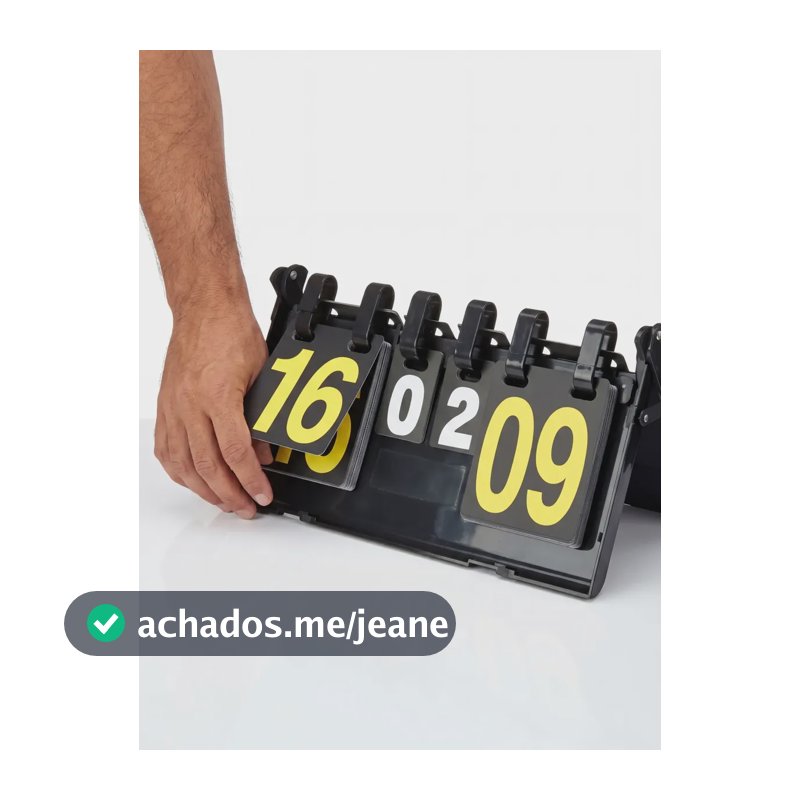 Placar De Mesa Contador De Pontos Manual Marcador Portatil Preto An (anatômico)