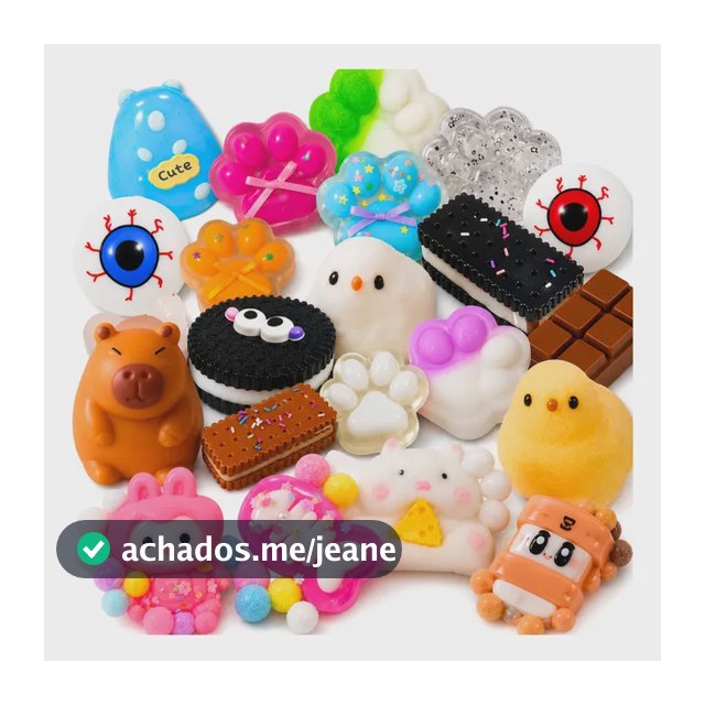 Kit 3 Squishy Alívio Estresse Apertar Antistress Tiktok Taba Menina