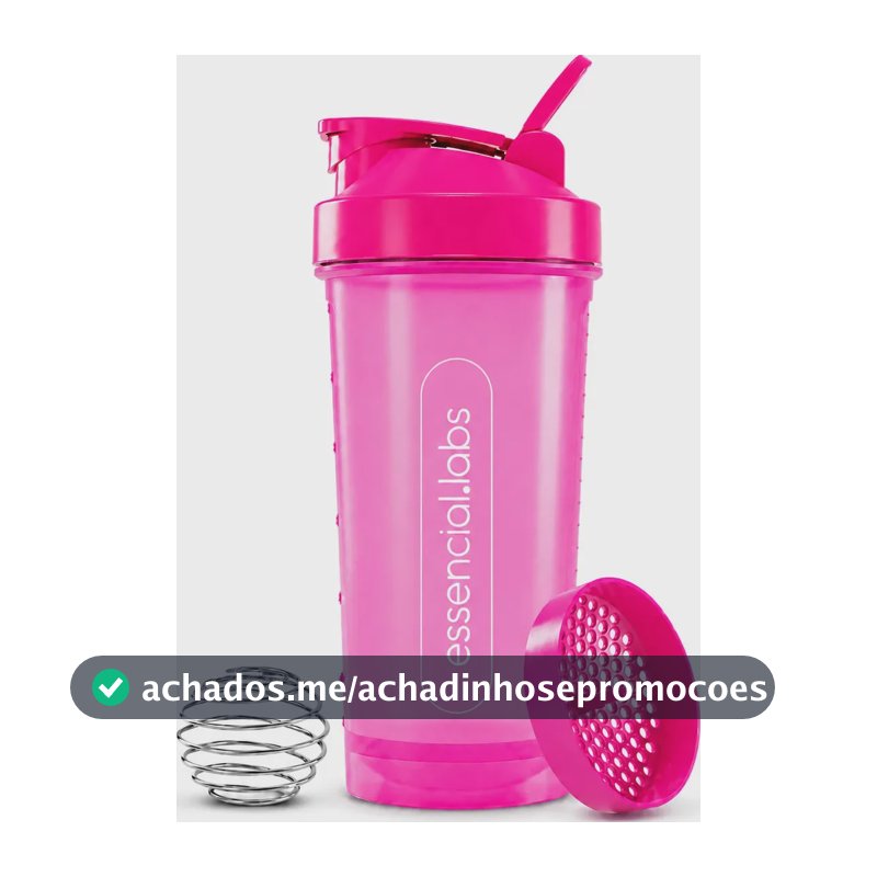 COQUETELEIRA / SHAKER Academia BPA Free Cor Pink - 600ml