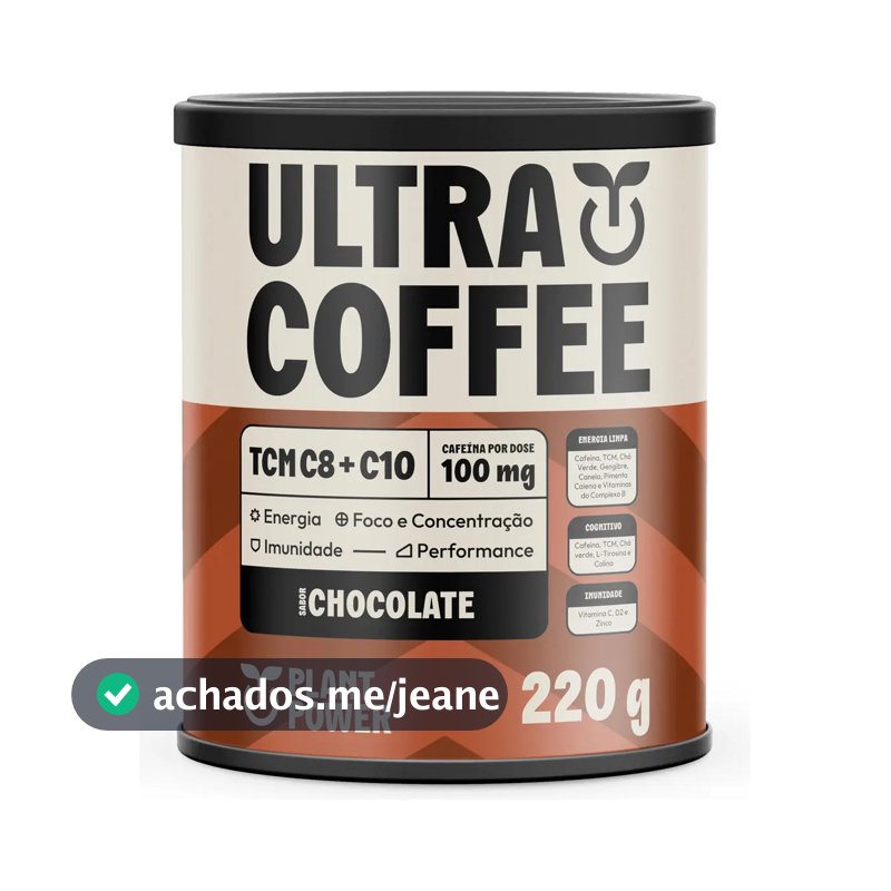 Suplemento Ultracoffee Chocolate Plant Power 220g