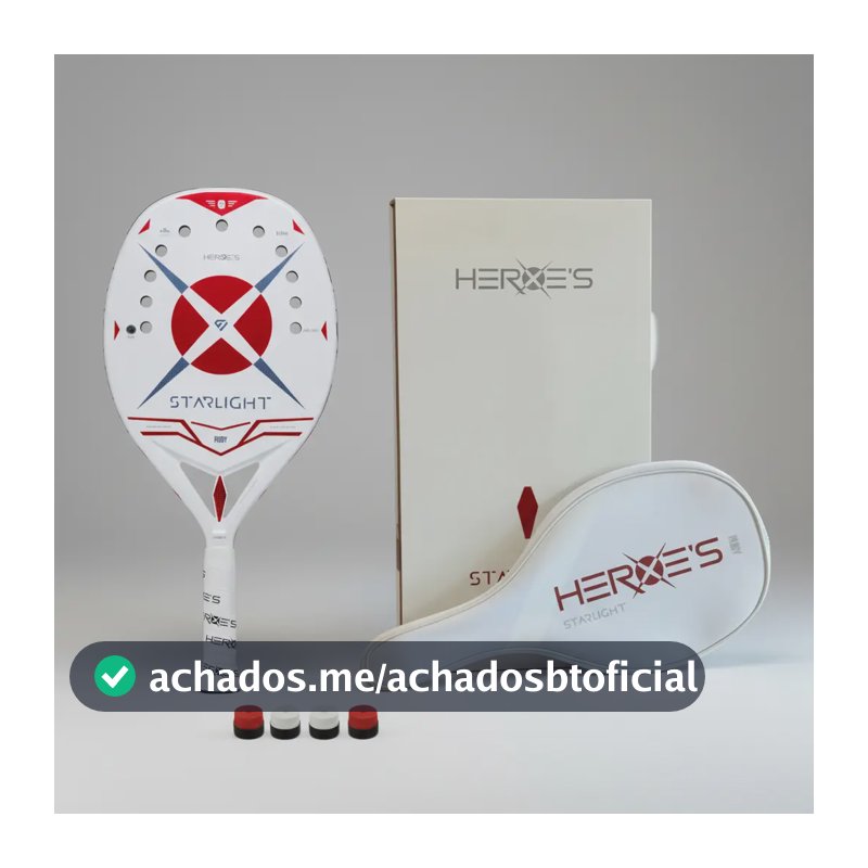 Raquete Beach Tennis Heroes Starlight Ruby 2026 Carbono 3k