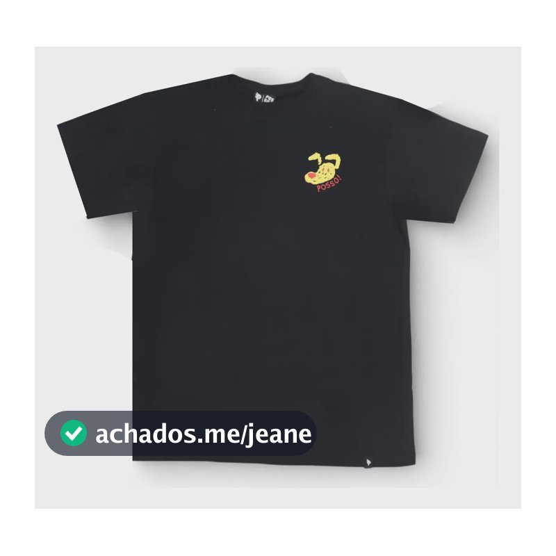 Camiseta Posso Fuba - Preto Original Preto P