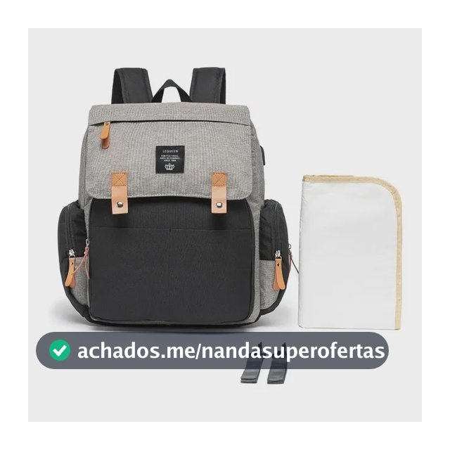 Mochila Bolsa Lequeen Maternidade Reforçada Passeio Moderna
