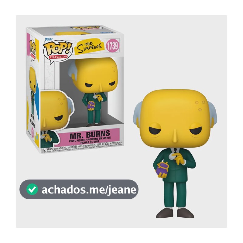 Boneco Funko Pop! Os Simpsons - Sr.burns