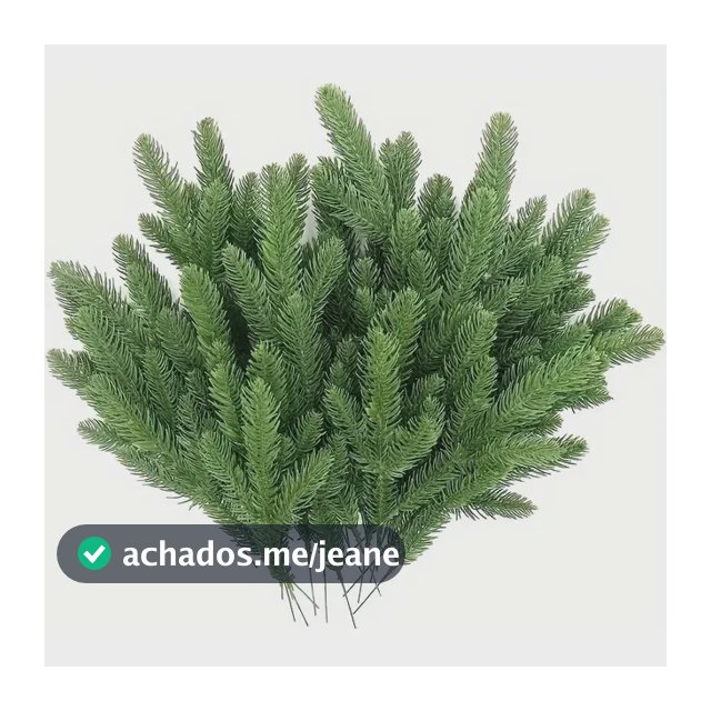 50 Galhos Pinho Artificial Decorativo Natal Verde