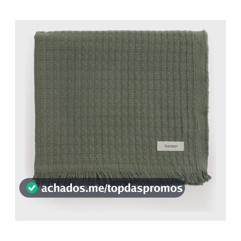 Manta Decorativa Sofá Karsten Atlanta 100% Algodão Campestre