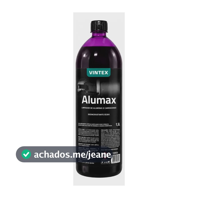 Alumax 1,5l Limpador De Alumínio E Carrocerias Ácido Vintex