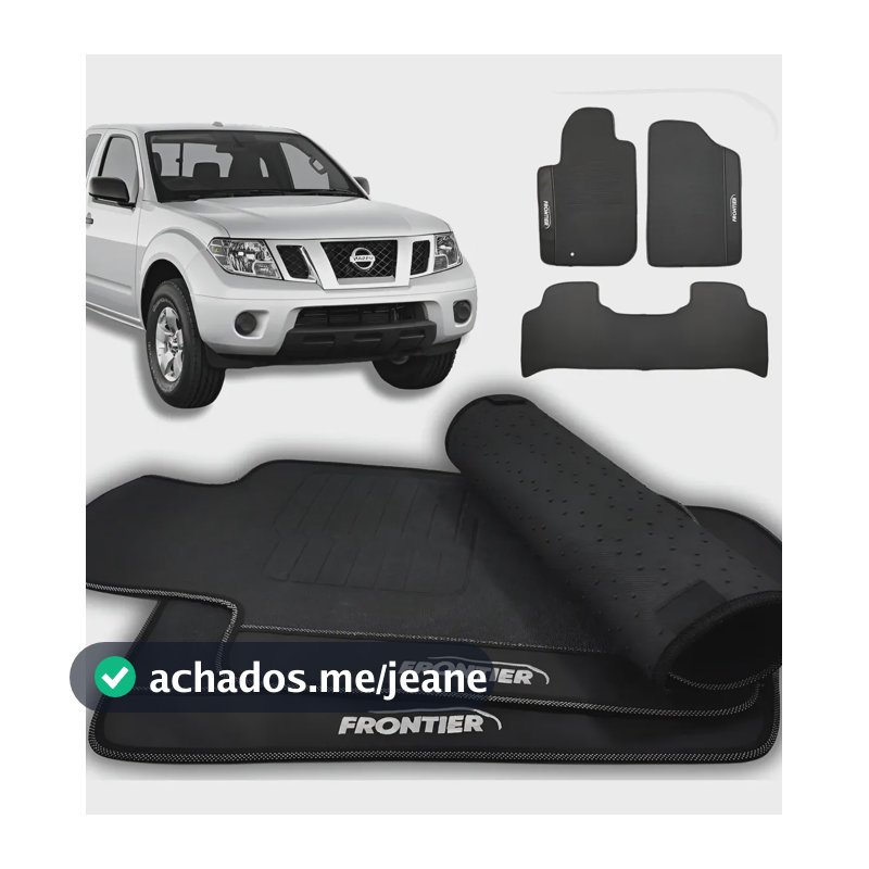 Tapete Emborrachado Carro Personalizado Jogo Varios Modelo Frontier Cd 2008 A 2016