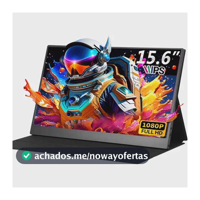 Monitor Gamer Portátil 15.6 1080p Fhd Ips Com Hdmi Usb Preto 127/220v
