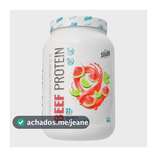Proteína Bovina Isolada Shark Pro Whey Beef Zero Lac 900g Em Pó Sabor Melancia Com Limão X 900g